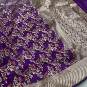 Red Silk Woven With Banarasi.... (Copy)